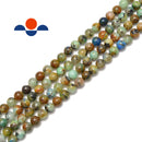 natural chrysocolla smooth round beads