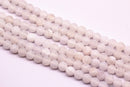 white fire agate Crackled matte round beads