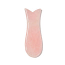 Rose Quartz Gua Sha Fishtail Shaped Massage Stone Tool Size 35x100mm Sold by Piece