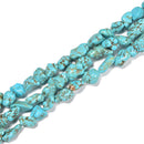 Blue Turquoise Nugget Chunk Beads Size 5-8mm 10-12mm 15.5'' Strand