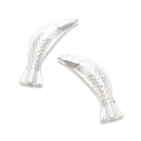 925 Sterling Silver Carp Shape Beads Size 15x50mm 1 pc per Bag