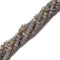 dark gray labradorite faceted rondelle beads 