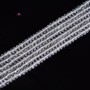 Natural Clear Quartz Faceted Rondelle Beads 2x3mm 3x6mm 4x6mm 6x8mm 15.5''Strand