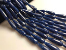 sapphire blue quartz faceted teardrop beads