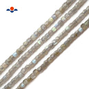 Labradorite Faceted Square Dice Cube Beads 4.5mm 15.5" Strand