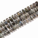 Natural Labradorite Rondelle Wheel Disc Beads Size 11-12mm 15.5'' Strand