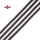 Natural Gray Hematite Smooth Round Tube Beads 2x2mm 15.5" Strand