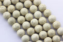 large hole river stone smooth round beads