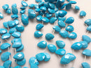 blue howlite turquoise faceted teardrop beads