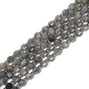 Natural Labradorite Prism Cut Double Point Beads Size 5x6mm 15.5'' Strand