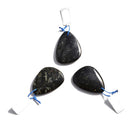 black arfvedsonite pendant teardrop or irregular shape