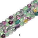 Gemstone Pebble Nugget Beads Approx 8x10mm 15.5'' Strand Clear Quartz, Citrine, Amethyst, Jade, Fluorite, Black Tourmalinated