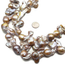 Natural Fresh Water Pearl Baroque Flame Ball Beads 15-20mm 15.5" Strand