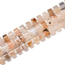 Dendritic Montana Agate Rondelle Wheel Disc Beads Size 6x10mm 15.5'' Strand