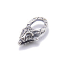 925 Sterling Silver Anti-Silver Color Leopard Head Clasp 11x18mm 1PC Per Bag