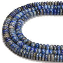 Low Grade Natural Lapis Smooth Rondelle Beads Size 4x6mm 5x8mm 6x10mm 15.5'' Str