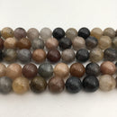 multi color quartz smooth round beads