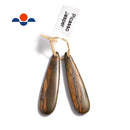red creek jasper pendant earrings teardrop shape