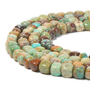 Natural Turquoise Irregular Cube Beads Size 6-6.5mm 15.5'' Strand