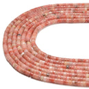 Natural Plum Blossom Jasper Heishi Disc Beads Size 2x4mm 15.5'' Strand