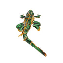 Cloisonne Christmas Tree Ornament Wiggling Alligator Decoration 6" Inches Long