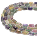 Fluorite Faceted Drum Shape Beads Size 10x13mm 15.5'' Strand