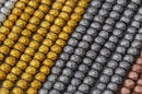 silver gold gray copper hematite faceted matte rondelle beads