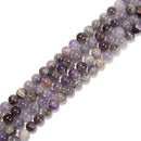 Teeth Chevron Amethyst Smooth Round Beads Size 6.5-6.8mm 8mm 15.5'' Strand