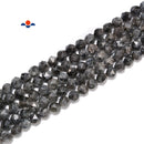 Natural Larvikite Labradorite Star Cut Beads Size 8mm 15.5'' Strand