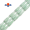 green moonstone teardrop beads