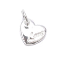 925 Sterling Silver Heart Shape Pendant Size 10mm Sold 3PCS Per Bag