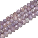 Dark Purple Tourmaline Smooth Round Beads Size 6mm 8mm 10mm 15.5'' Strand