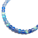 frosted mystic aura gray white blue yellow pink purple beads