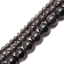 natural ice obsidian smooth round beads