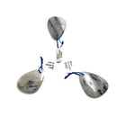 black tourmalinated quartz pendant teardrop or irregular shape