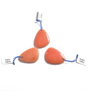 peach calcite pendant teardrop or irregular shape