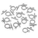 anti silver plated charm clasp round