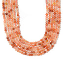 Natural Red Hematoid Fire Quartz Smooth Round Beads Size 3mm 15.5'' Strand