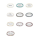 Natural Gemstone Smooth Round Beaded Elastic Bracelet Size 4mm 7.5'' Length