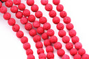 bright red lava rock stone beads