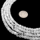 Rainbow Moonstone With Black Specks Faceted Cube Beads Size 4mm 15.5'' Strand