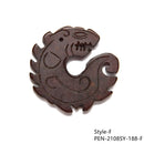 Brown Jade Hand Carved Pendant Eight Styles Sold Per Piece