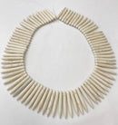 howlite turquoise graduated spike points beads
