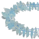 Natural Aquamarine Rough Nugget Top Drilled Beads Size 12-20mm 15.56'' Strand