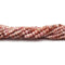 Natural Rhodochrosite Faceted Rondelle Beads 2x3mm 3x4mm 15.5" Strand