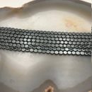 Gray Hematite Smooth Coin Beads 6mm 8mm 10mm 15.5" Strand