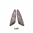 Purple Sea Sediment Jasper Pyrite Inclusions Pendant Earrings Sold Per Pair