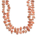 Natural Sunstone Nugget Chunks Top Drill Points Beads Size 10-15mm 15.5'' Strand