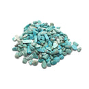 Undrilled Blue Howlite Turquoise Pebble Nugget Chips Beads Size 8-10mm 2.5oz/bag