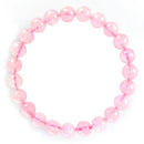 rose quartz bracelet smooth round